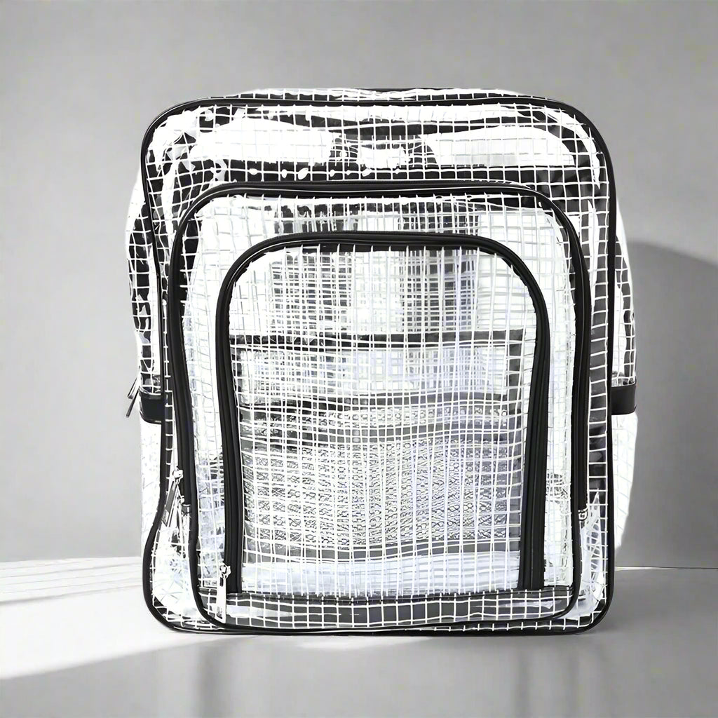 Unisex Anti-Static Clear Backpack Travel Shoulder Bags PVC Rucksack Engineer Too